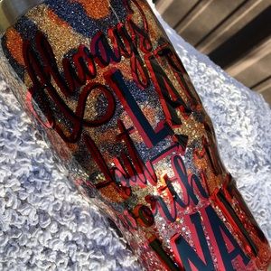 Glamour glitter animal print High quality tumbler